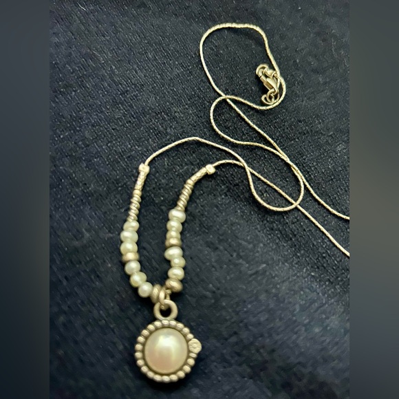 Didae Sterling Silver Pearl Necklace Lovely! - Picture 2 of 3